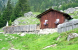 Jausenstation Tablander Alm am Meraner Höhenweg (Foto: Erich Kraller)